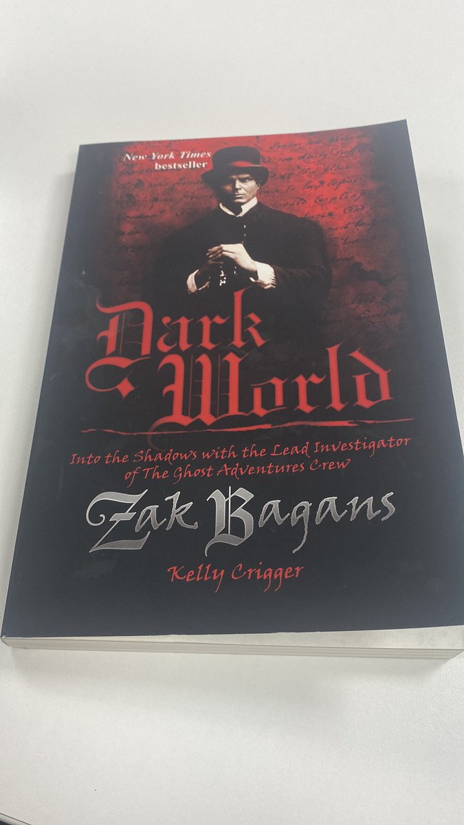 wirechick's tweet image. My second time reading @Zak_Bagans first time in physical copy though