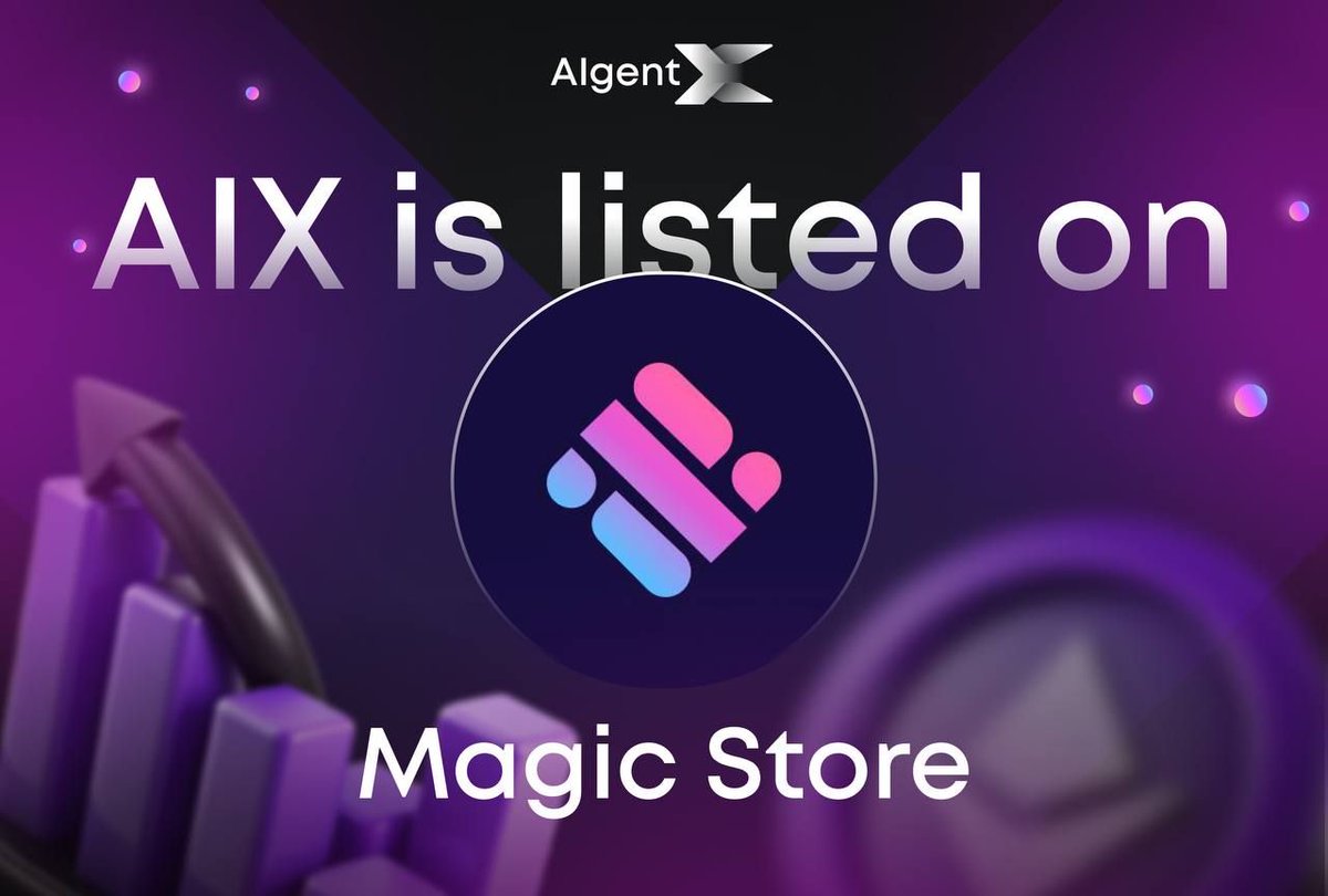 Aigents! 🤖 

We're delighted to announce that AigentX has been listed on the Magic Store! 🎉

Gain access to AigentX's AI-powered solutions available on the <a href="/MagicSquareio/">Magic Square</a> platform today 👇

magic.store/lnk/R2ghQU6qY1…

Stay tuned for more updates and get ready to experience