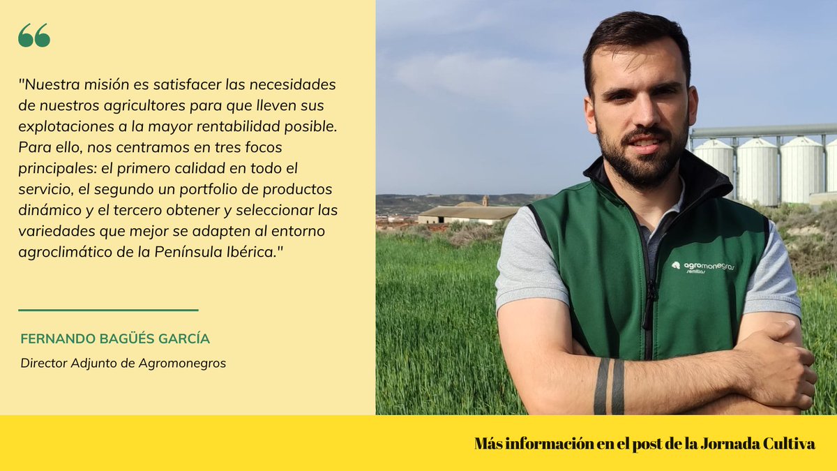 Con motivo de las <a href="/cultiva_jornada/">Jornada CULTIVA</a> que se celebran el próximo 16 de mayo, hemos concedido una entrevista que puedes leer completa aquí: jornadacultiva.com/agromonegros-c… #Agromonegros #JornadaCultiva #eventosagro #agricultura
