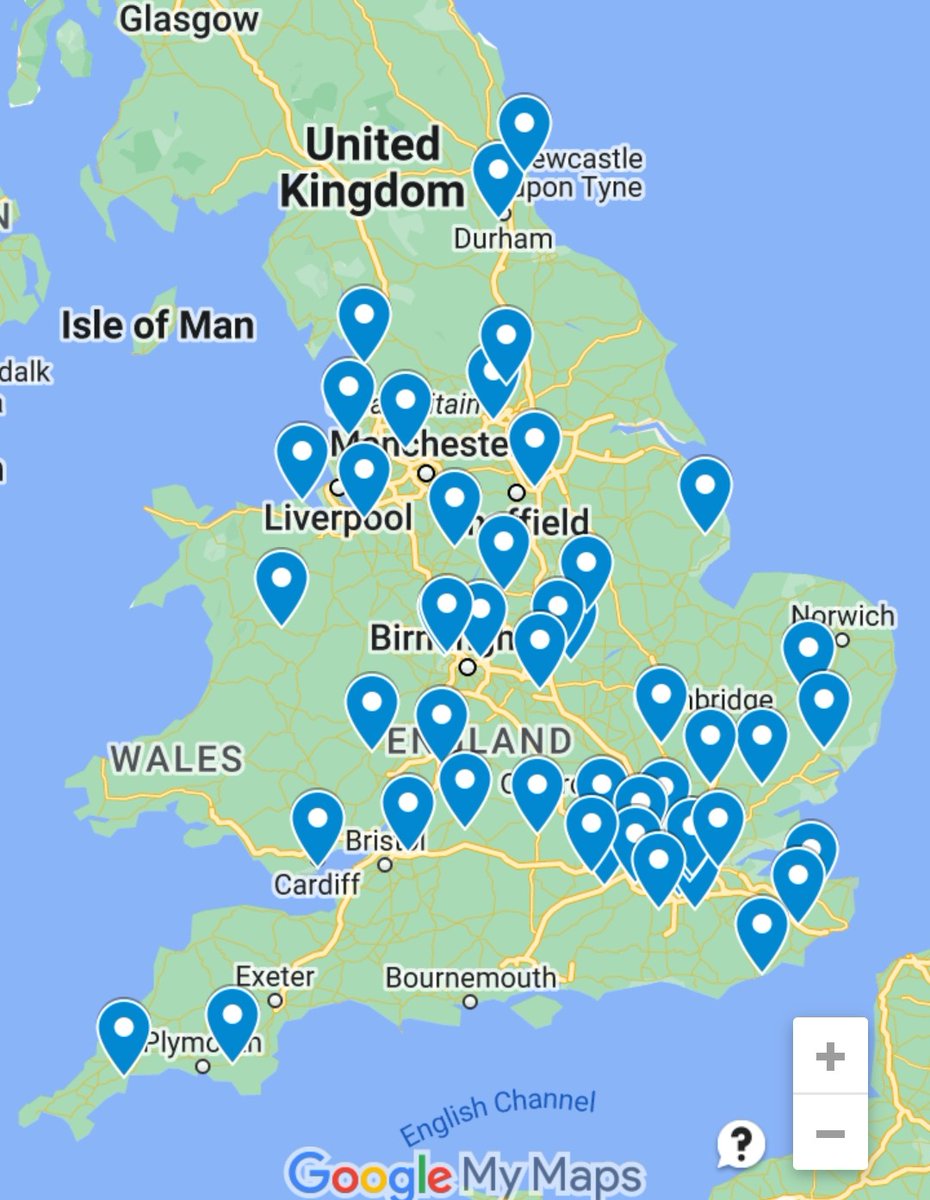 Every blue marker on this map is one of our amazing volunteers ❤ If you'd like to join us, please send us a message and we'll call you to discuss this. We desperately need support in Scotland and Northern Ireland. #SpreadingLoveThroughComfort #scotland #northernireland