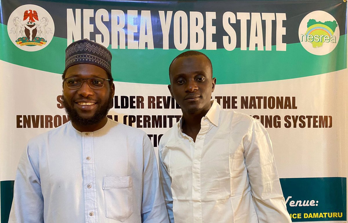 ncaci_org's tweet photo. @ncaci_org  founder is honored to be invited to the review of "NATIONAL ENVIRONMENTAL (PERMITTING AND LICENSING SYSTEM) REGULATIONS, 2009" by Yobe @NESREANigeria (ESTABLISHMENT) ACT, 2007

It was very fruitful conversation with invaluable insights with the representatives from…. https://t.co/Kdz1XGhmAy