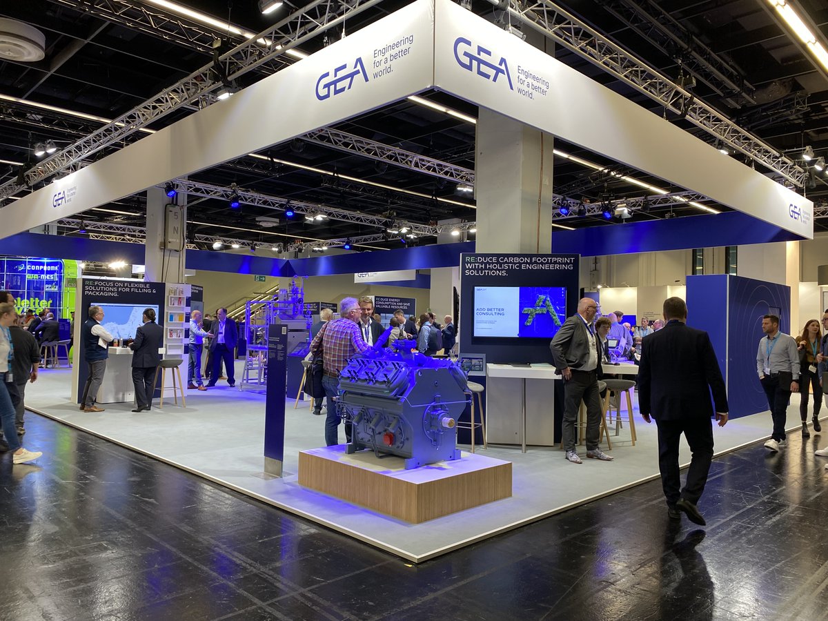 Tecnifood's tweet photo. La compañía #GEA ha acudido a @anugafoodtec 2024 para presentar sus novedades en componentes, equipos y líneas de proceso diseñadas para “conservar los recursos, reducir el consumo de energía y minimizar la huella de carbono” #AnugaFoodTec #Responsiblity @DLGeV @Koelnmesse https://t.co/7URovXAQWj