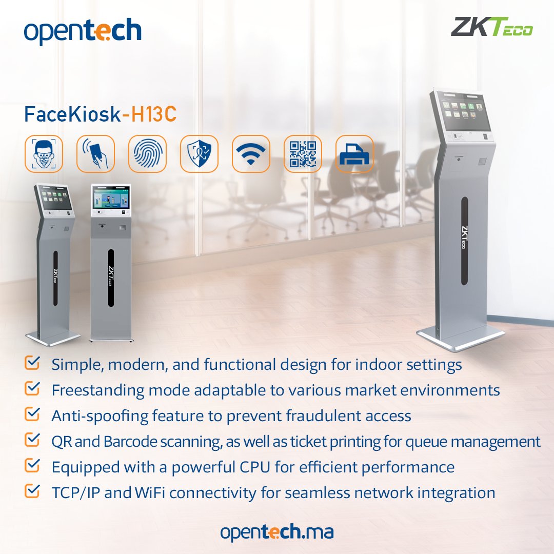 🌟 Explore the Facekiosk-H13C: Redefining Self-Service in Indoor Environments! 🌟

Transform your self-service experience with Facekiosk-H13C, offering simplicity, security, and efficiency in every interaction!

#FacekioskH13C #SelfService #IndoorEnvironment #Security #OPENTECH