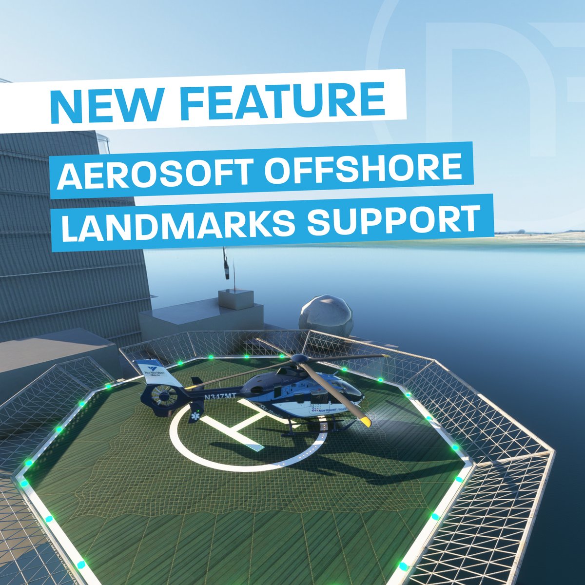 NeoFly11's tweet image. New free Neofly Feature : Added support for SimFocus Autogen Helipads (free) and Aerosoft Offshore Landmarks: North Sea (oil rigs). More than 30 000 helipads added, giving you more airports to fly missions to and from. Enjoy ! #neolfy #msfs2020