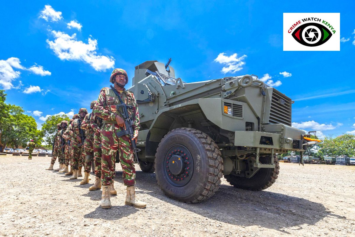 The Cabinet Secretary @InteriorKE commissioned new and enhanced equipment to @NPSOfficial_KE officers to support Counter-Terrorism efforts and the Operation Maliza Uhalifu in North Rift. The government procured Armoured Personnel Carriers (APCs), Mine Resistant Ambush Protected