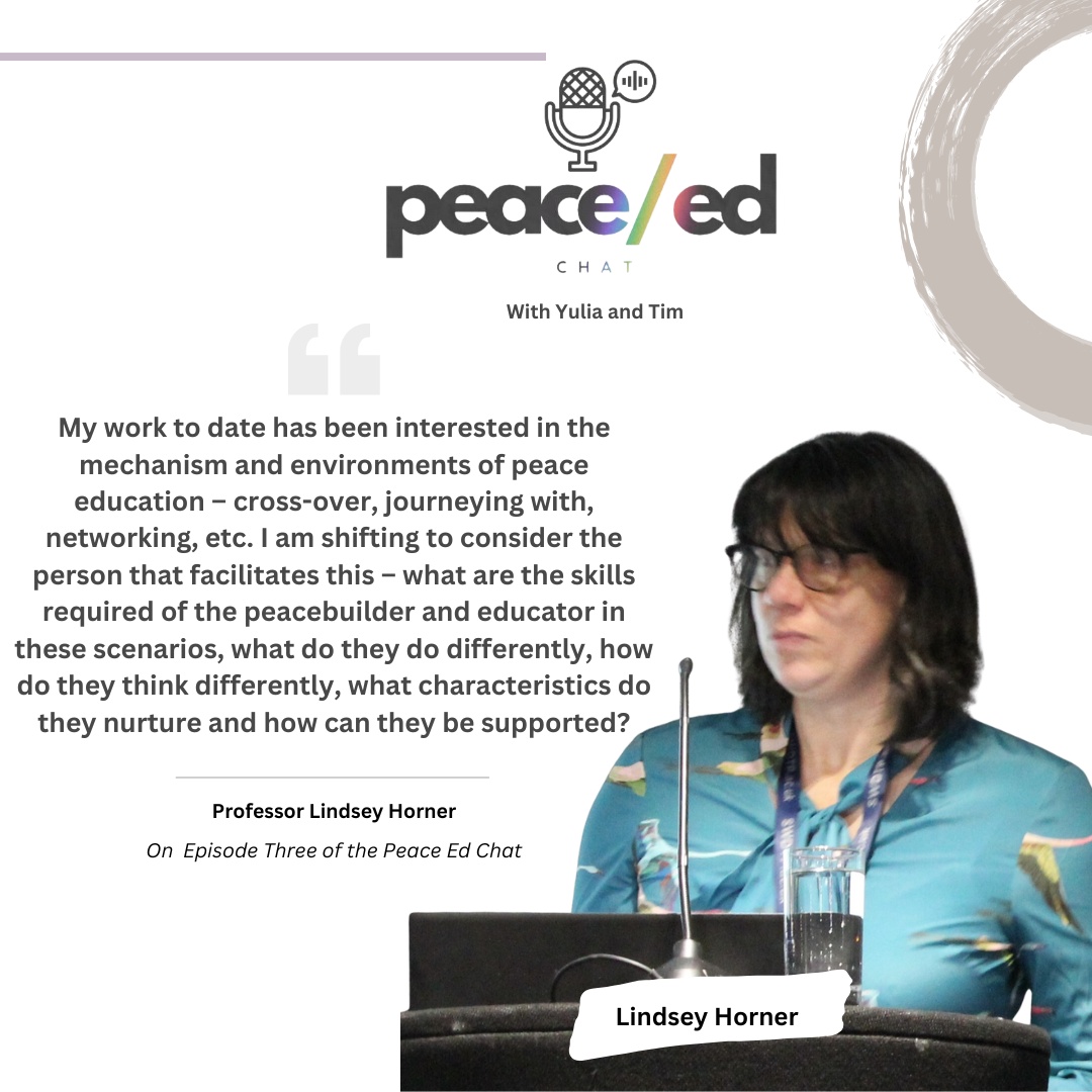PeaceEdChat's tweet photo. If you want to learn more about how #peacebuilding can be done differently, listen to our episode with the brilliant Dr Lindsey Horner (@MorayHouseCEID) where she discusses her extensive #peace research in the Philippines and beyond!
🎧https://t.co/VTWiCCuZFd
#PeaceEdChat #SDG16 https://t.co/hJVBiPAca8