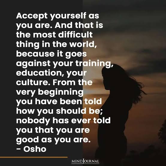 ✨Only by loving and accepting yourself the way you are can you truly be and express what you are.✨ Be courageous...!!!! #DonMiguelRuiz #Acceptance #selflove #JoyTrain #Quote