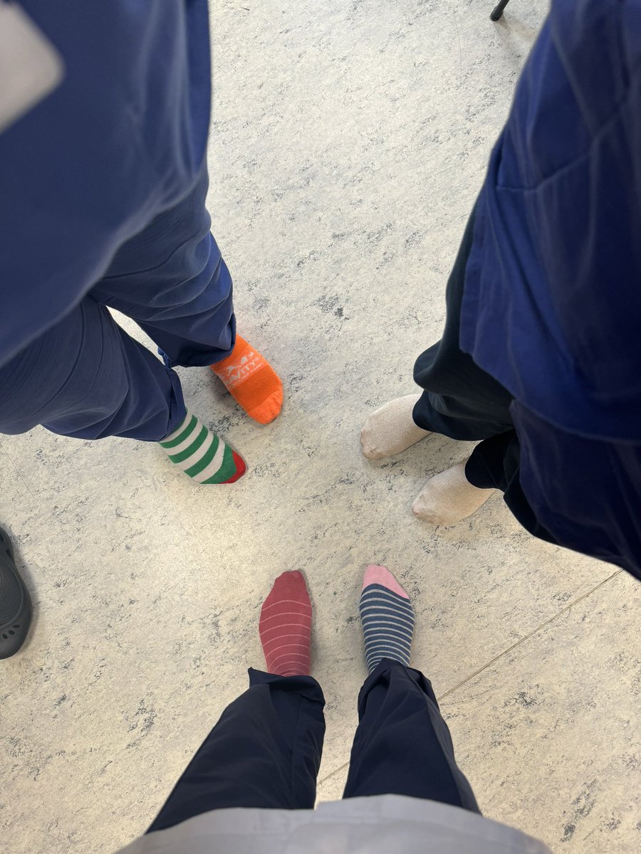 Today is #WorldDownSyndromeDay and we're proudly rocking our odd socks at work to show our support! 🧦 Let's celebrate the uniqueness and abilities of individuals with Down syndrome. Together, we can create a more inclusive world! 🌍🎉
#CYPStNN <a href="/CYPStNN/">CYP Student Nurse Network</a>