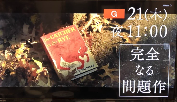ちょっと待って
今日NHKで放送する「ライ麦畑でつかまえて」の特集

サリンジャーの息子さんてキャプテンアメリカ役のマット・サリンジャーさんじゃない? 