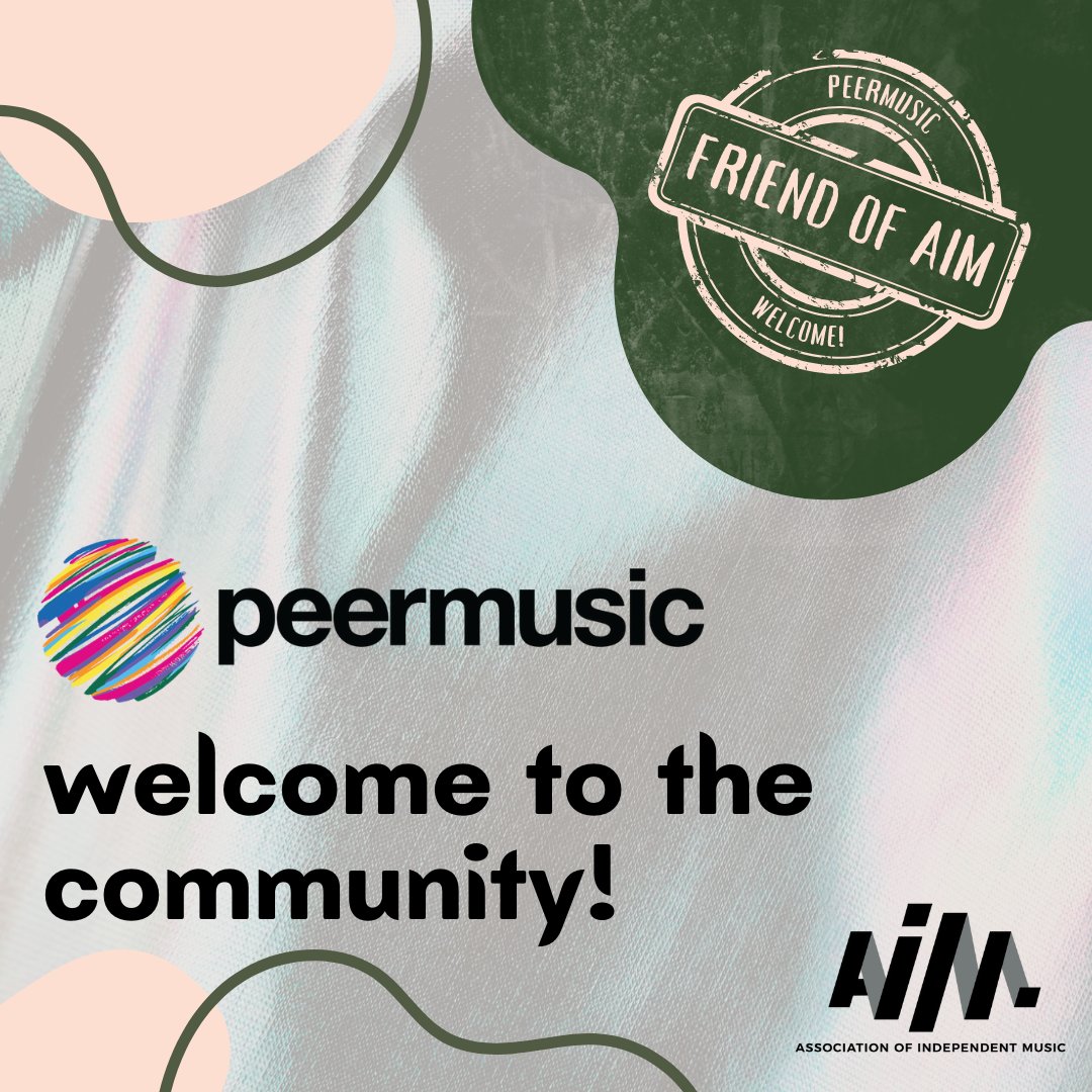 AIM (@aim_uk) on Twitter photo We're so pleased to welcome new Friend of AIM, <a href="/peermusicUK/">peermusic UK</a> / <a href="/peermusicNR/">peermusic Neighbouring Rights</a> to the community! 🎉
Learn more: peermusic.com
The Friend of AIM membership provides a gateway to our community of independent music businesses & entrepreneurs ✨ We're so pleased to welcome new Friend of AIM, <a href="/peermusicUK/">peermusic UK</a> / <a href="/peermusicNR/">peermusic Neighbouring Rights</a> to the community! 🎉
Learn more: peermusic.com
The Friend of AIM membership provides a gateway to our community of independent music businesses & entrepreneurs ✨