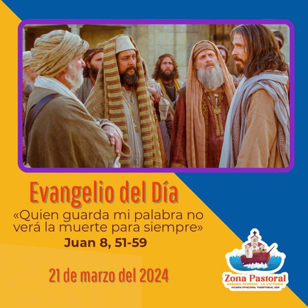 pdninos's tweet image. #EVANGELIODELDÍA
Jn 8, 51-59
En aquel tiempo, Jesús dijo a los judíos: Yo les aseguro: el que es fiel a mis palabras no morirá para siempre

#DivinoNino #PadrEdwin #Cuaresma
@PadrEdwin @CSSPDN1 @RSB840AM @TVCA_ElSalvador @RadioYSAX800AM @Orientacionss @arzobispadoss @iglesia_sv