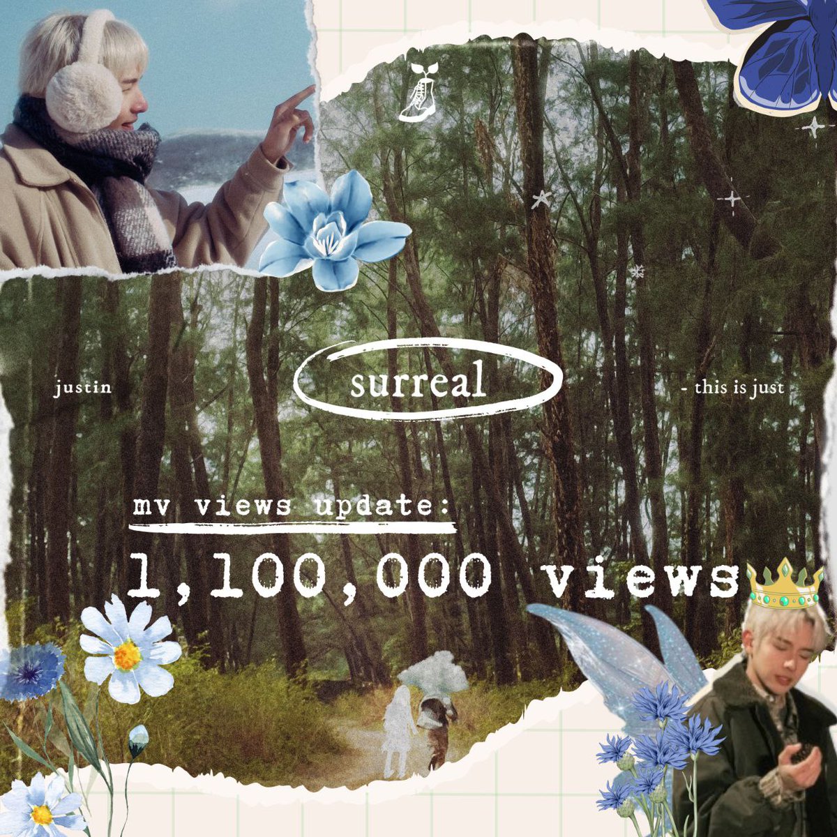 BW_Arena's tweet photo. another hundred-K views added to justin's surreal mv! slowly but surely, our surreal goals come into fruition at the right time! let's aim for another million views before the month ends, shall we? let's go mga mais, we make the surreal so real!

#justin @justintdedios #surreal https://t.co/MMQSnIKPFL