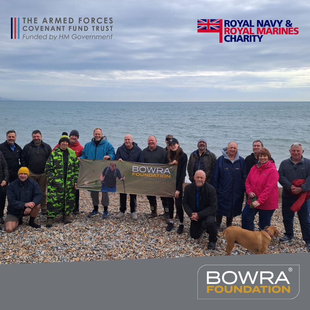 The 14th March was a grey overcast day on Weymouth's beach with the potential of light rain, but this didn't dampen the spirits of the intrepid BOWRA Dippers! #bowrafoundation #royalmarines #veterans #royalnavy #rehabilitation #dorset #RNRMC #seadip #coldwatertherapy #vitaminsea