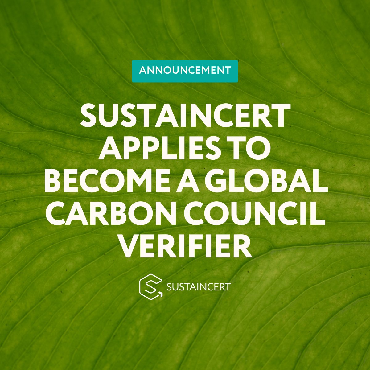 SustainCERT has applied to become a Verifier under the @CarbonCouncil (GCC).   We're committed to expand our Validation and Verification services across internationally recognized standards.   Read more bit.ly/3TuWzCj   #carboncredits #carbonemissions