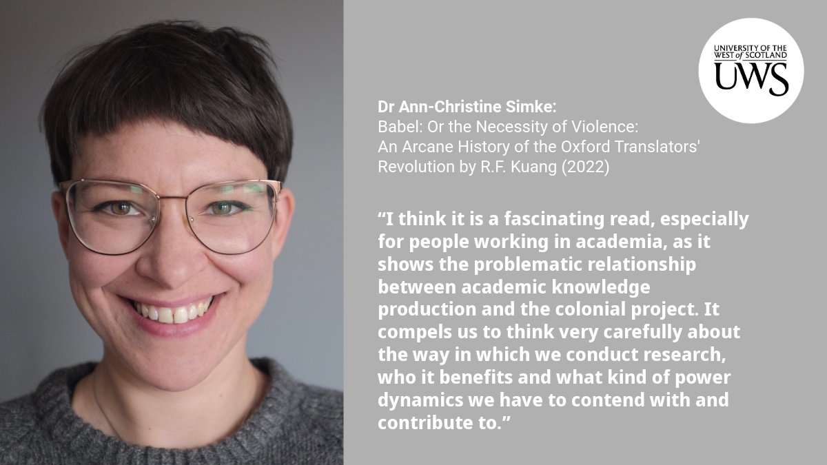 UWS (@uniwestscotland) on Twitter photo Join us in celebrating <a href="/UN/">United Nations</a> International Day for the Elimination of Racial Discrimination! Our amazing UWS colleagues are sharing their top #antiracist reads and media picks. What's yours? #FightRacism
Starting off with Dr Ann-Christine Simke's great recommendation ⬇️ Join us in celebrating <a href="/UN/">United Nations</a> International Day for the Elimination of Racial Discrimination! Our amazing UWS colleagues are sharing their top #antiracist reads and media picks. What's yours? #FightRacism
Starting off with Dr Ann-Christine Simke's great recommendation ⬇️