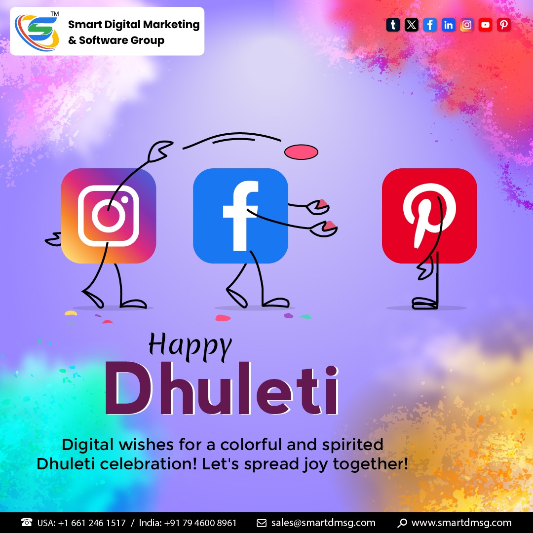 SmartDMSG's tweet photo. May the colors of Dhuleti spread love, laughter, and success in your life! 🌈 Wishing you a vibrant and joyful Dhuleti from our digital marketing team! Let's splash some digital hues together! 💻🎉

#indiadigitalmarketing #dhuleti #digitalmarketingusa #dhuleti2024 https://t.co/c20z1xBVpE
