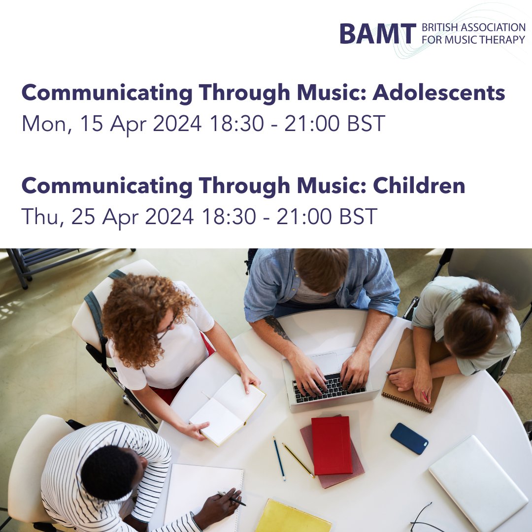 Don't miss our upcoming CPD events! These transformative online workshops will explore the power of music for communication in settings with adolescents or children, led by an experienced HCPC registered Music Therapist. Book now: eventbrite.co.uk/o/british-asso…