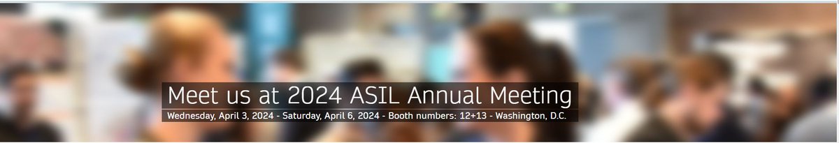 We will attend the 2024 ASIL Annual Meeting of the American Society of International Law in Washington, D.C. Come see the latest Public International Law books and journals—and talk to the editors that published them. Further info can be found at: springernature.com/events/asil/