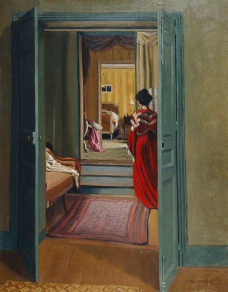 Interior with Woman in Red 1903 Félix Vallotton