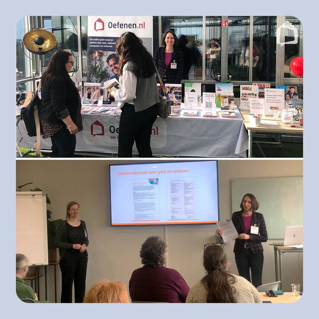 Samen met <a href="/Lezenschrijven/">Stichting Lezen en Schrijven</a> gaven we gisteren de workshop Contextgerichte scholing over geld, budget, kopen en betalen op de NT1-conferentie. Bekijk de hand-out ‘Oefenmateriaal over geld en rekenen’:
overoefenen.nl/wp-content/upl…
