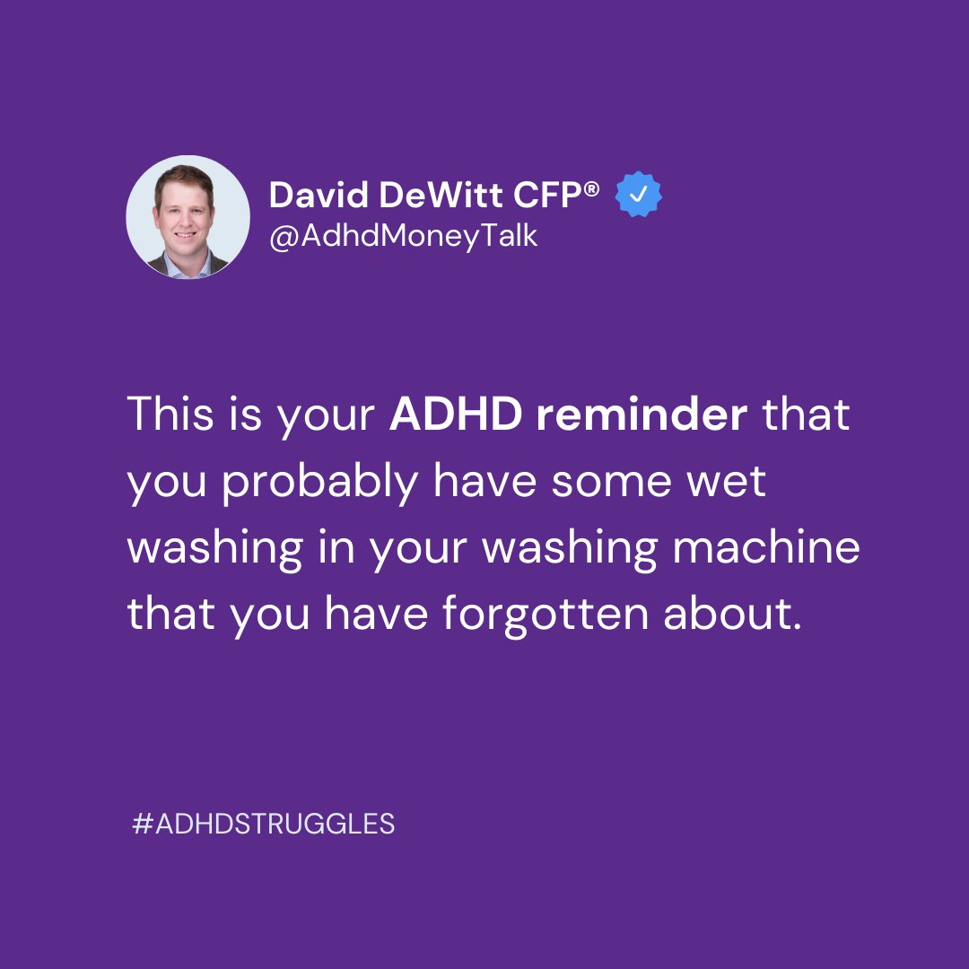 ADHDMoneyTalk's tweet image. Am I right, or am I right? 😅

#adhdstuggles #adhdfinancialplanner #adhdmemes #adhdquotes