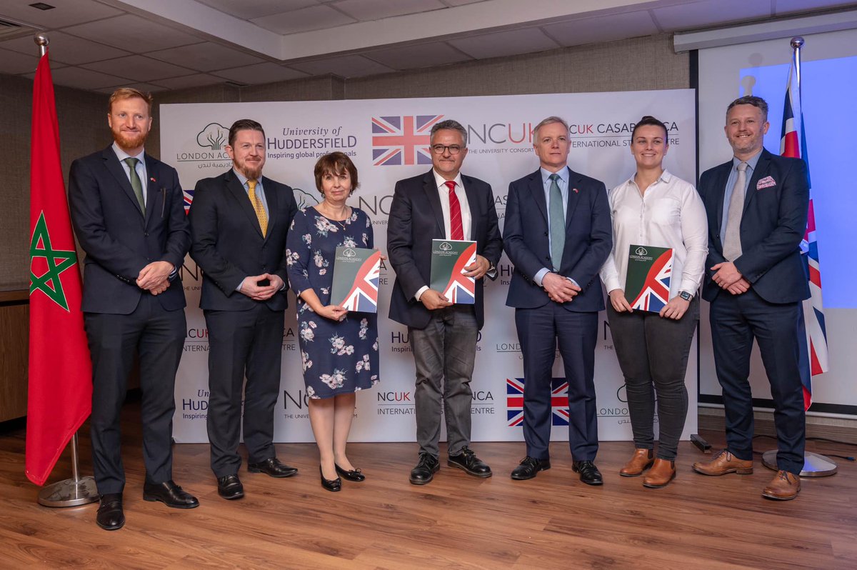 NCUKTogether's tweet photo. We are thrilled to announce a ground-breaking partnership between NCUK, @HuddersfieldUni, and London Private Academy (LPA) aimed at delivering top-tier higher education in Morocco.

Click here to learn more about this new development: https://t.co/MkMS1q5cOb

#NCUK #HudUni https://t.co/F8h5KSaURx