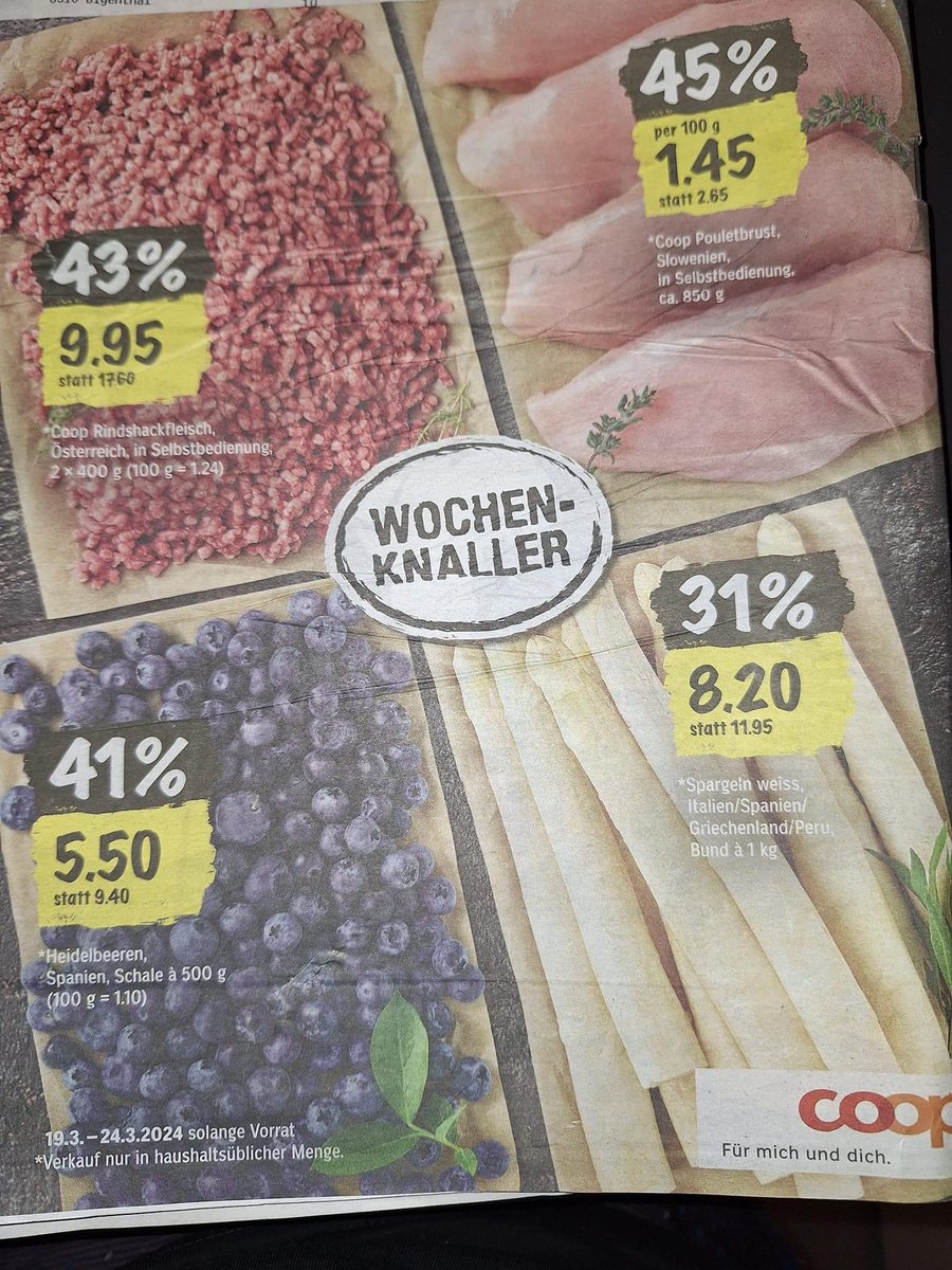 Aldi Süd bietet nur noch Putenfleisch aus Deutschland aus besserer Haltung an - <a href="/coop_ch/">coop_ch</a>  bewirbt derweil fröhlich Poulet aus Slowenien - was soll das? Warum den Konsum eines Produktes anheizen, das auf Tierqual basiert und unsere Bauern unter Druck setzt?
merkur.de/verbraucher/ti…