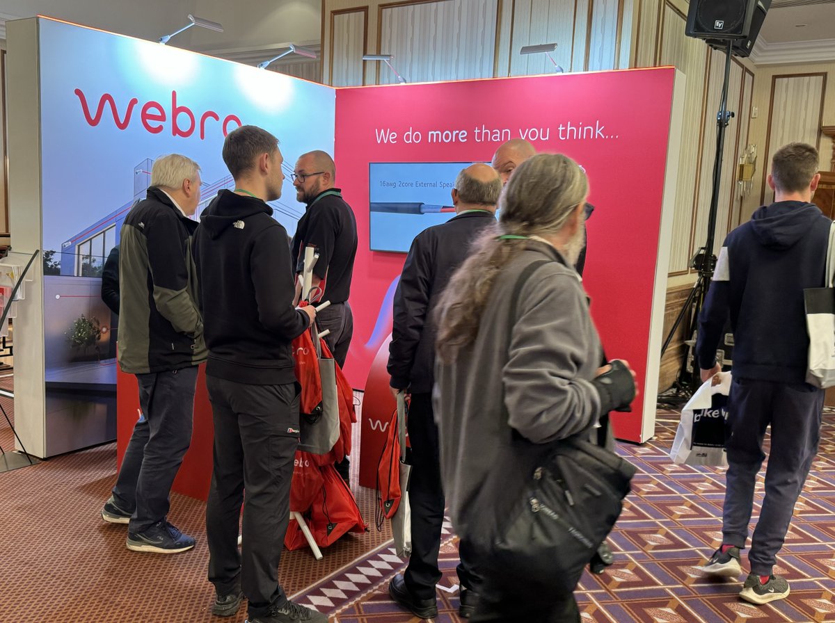 It's been a busy start on the Webro stand at the CAI's #EC2024 show. Going? Head to stand 17A to talk to us about our wide range of cables and connectivity solutions. ow.ly/RXjU50QYwl0