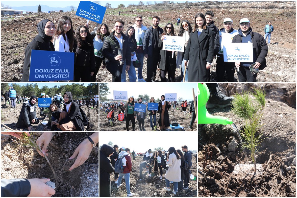 #universitemDEU ailesi olarak gelecek nesillere en büyük mirasın daha yaşanabilir bir dünya bırakmak olduğunun farkındayız. Bu sebeple #GeleceğeNefes olmak için 🌲 21 Mart Dünya Ormancılık Günü ve Orman Haftası kapsamında, güzel kentimiz İzmir'in güzel ilçesi Menderes'in Kısıkköy
