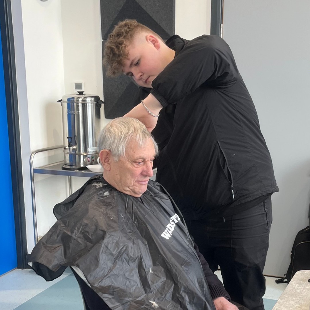 Our Barbering learners recently attended @hmrcirclecic Volunteer Drivers Service to give haircuts to members. Learners enjoyed engaging with clients and developing their skills. Thank you to HMR Circle for the experience!