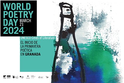 21 de marzo. Celebramos el Día Mundial de la Poesía con el lema 'El inicio de la primavera poética en Granada'. Programa completo: shorturl.at/bEGN5