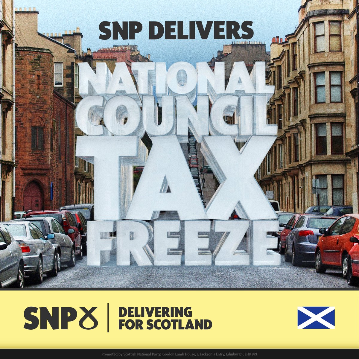 🏴󠁧󠁢󠁳󠁣󠁴󠁿 Everyone in Scotland will now benefit from the SNP Scottish Government national council tax freeze. 🥀 While Labour and the Tories wanted to deliver huge council tax hikes. 💷 The SNP Scottish Government is protecting family budgets during this cost-of-living crisis.