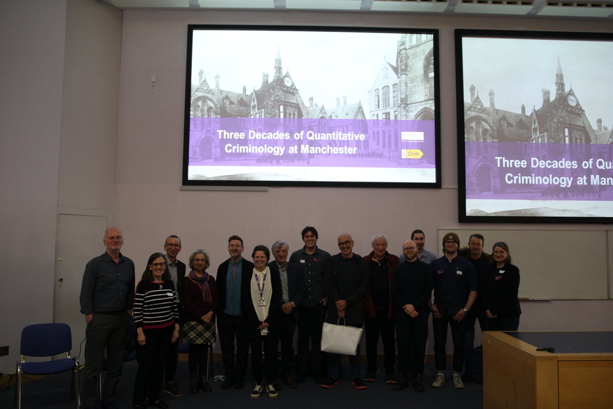 The event 'Three Decades of Quantitative Criminology at Manchester' #QuantCrimMCR30 was one of the most rewarding and beautiful days I have experienced since joining academia! Many thanks to all organisers, speakers, participants, and attendants❤️