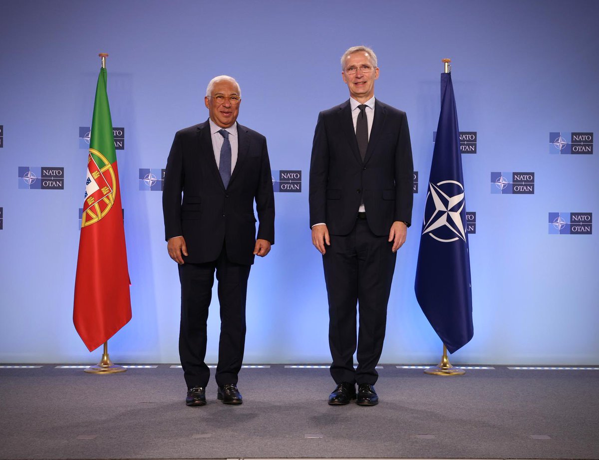 Thank you @antoniocostapm for your personal commitment to #NATO and for #Portugal’s contributions to our shared security. We discussed the importance of keeping the Alliance strong in a more dangerous world and how we must step up support for #Ukraine.