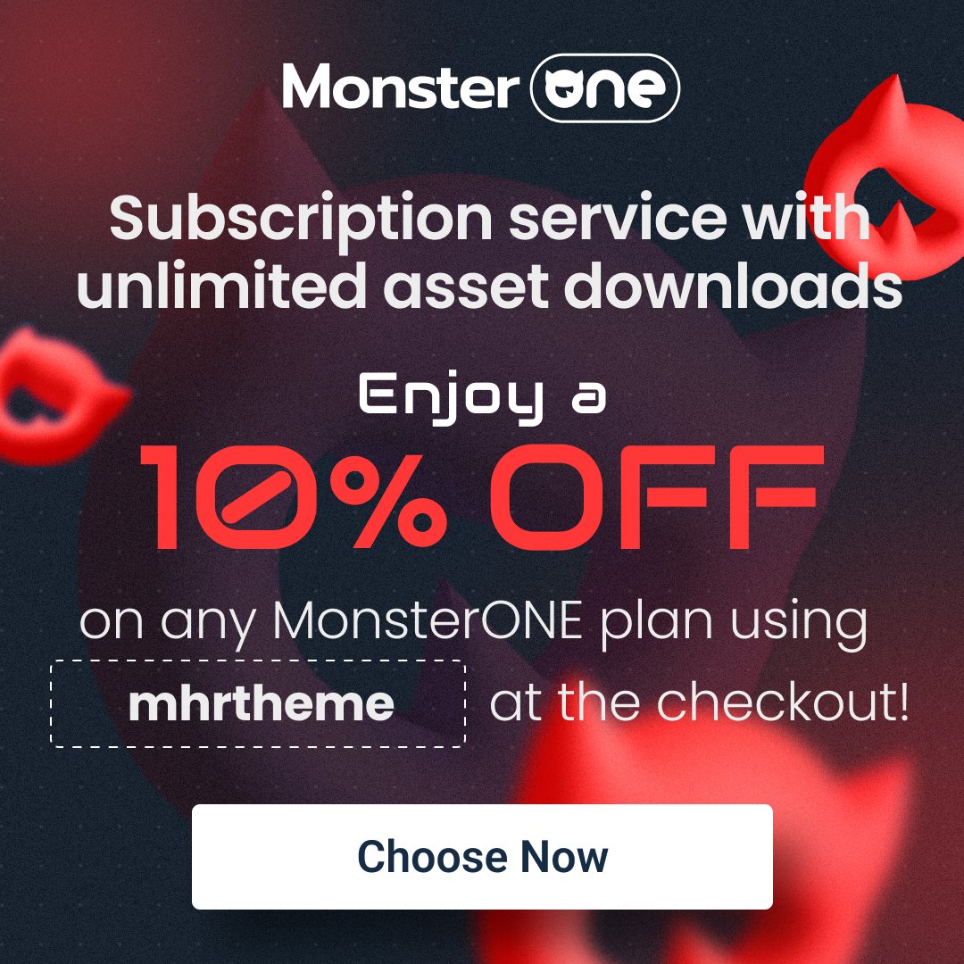 Unlock Creativity with MonsterONE!

Discover the ultimate subscription service, MonsterONE! Tailored for web developers, designers, marketers, and freelancers, it's your go-to toolkit for crafting stunning websites and projects.

📷 Explore MonsterONE now: monsterone.com/pricing/?disco…