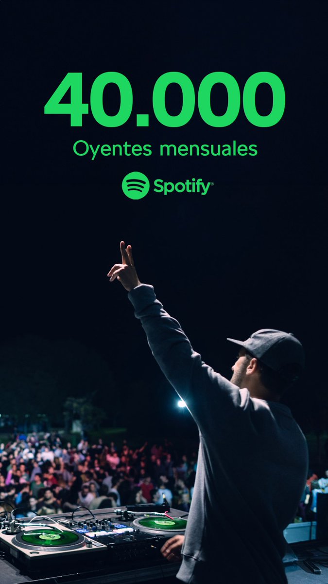 '¡40K oyentes mensuales en Spotify! En los dos próximos meses saldrán 3 temas propios y una producción para un grupo... 🧐 Mil gracias por apoyar mi música. 🙏 open.spotify.com/intl-es/artist…