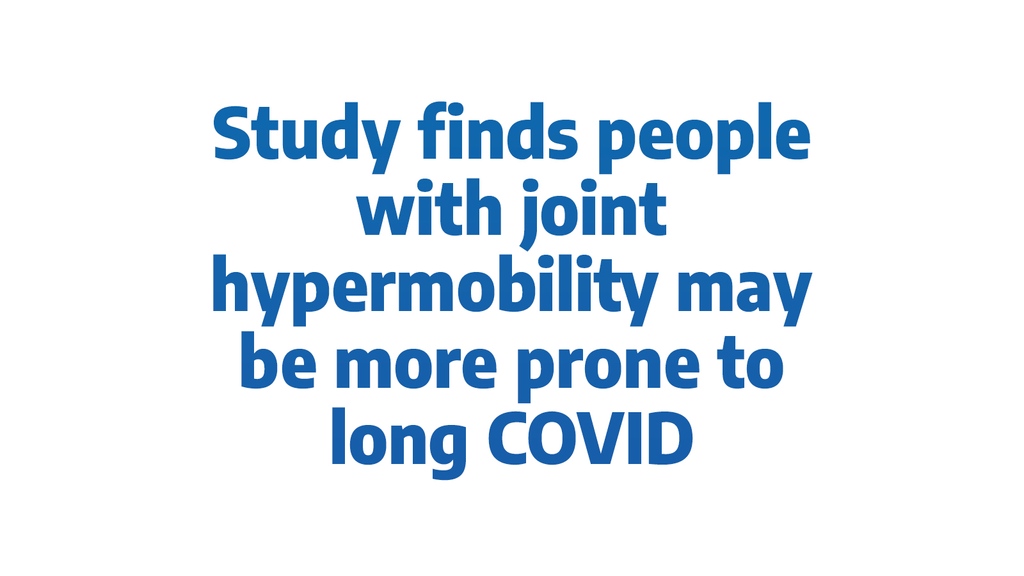 A recent study by @bendybrain published in BMJ Public Health found that individuals with generalized joint hypermobility might face a greater risk of not fully recovering from COVID-19. Read all about it here: ehlers-danlos.com/study-finds-pe…