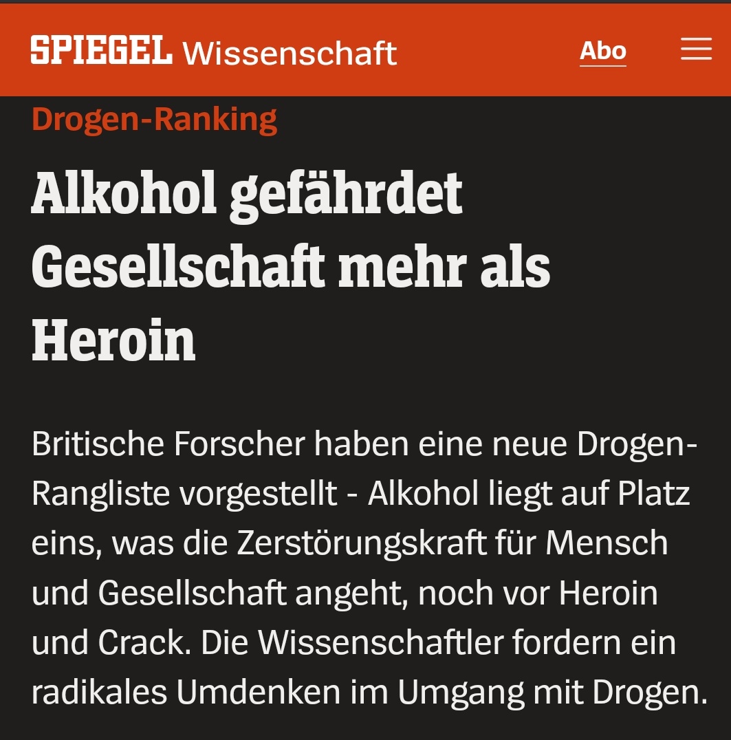 Die gescheiterte, kontraproduktive CSU Drogenpolitik richtet sich offensiv gegen die Menschen.
Aber, wer das gefährlichste und tödlichste Rauschmittel der Welt, Lug, Betrug und Korruption zum Kulturgut erhebt, muss auch menschenverachtend sein.
#KeinVermittlungsausschuss