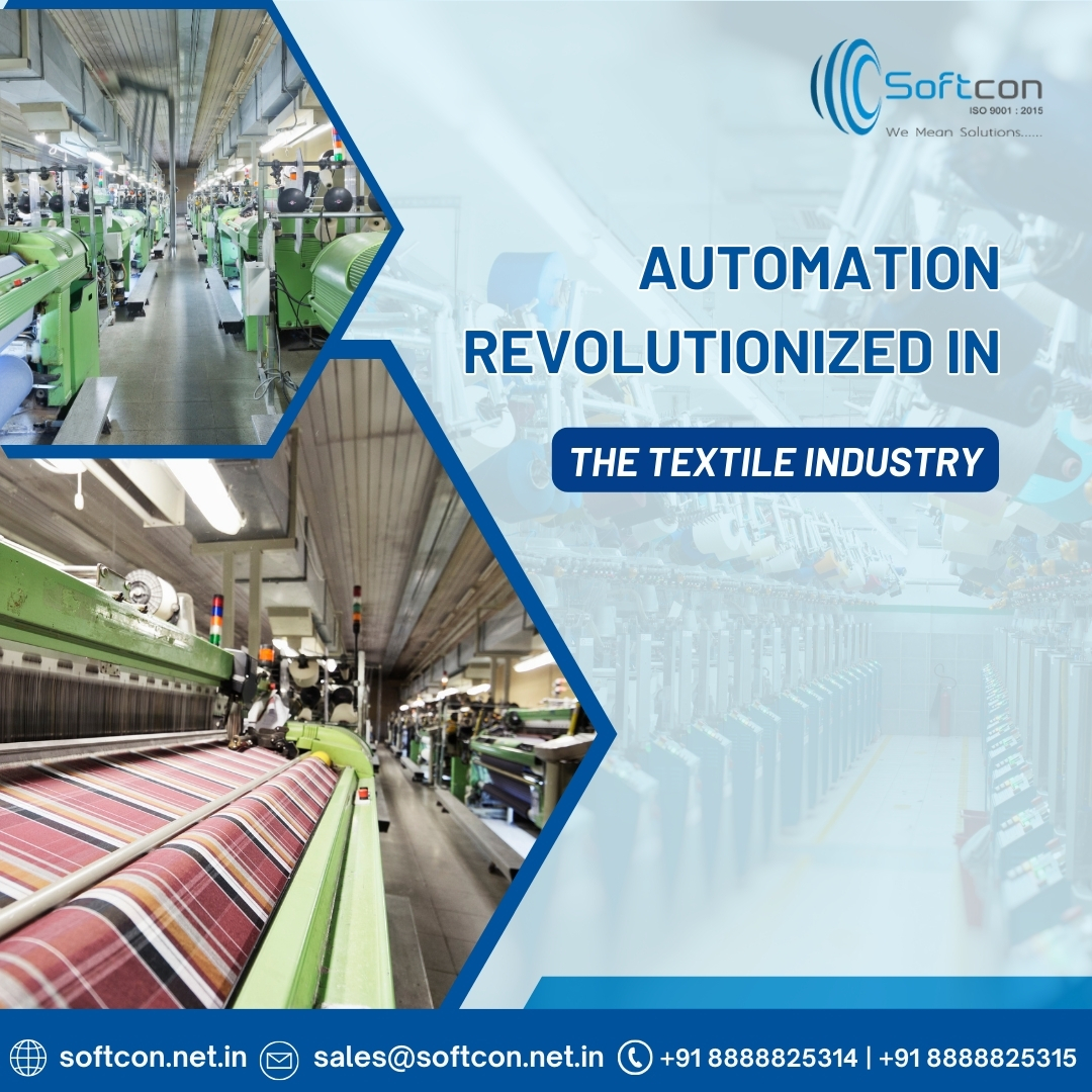 In the ever-evolving landscape of industrial technology, the textile industry has undergone a remarkable transformation with the advent of automation. 
 +918888825314 / +918888825315
#SoftconSystem #TextileTechEvolution #AutomationRevolution #FutureOfTextile  #SmartTextiles