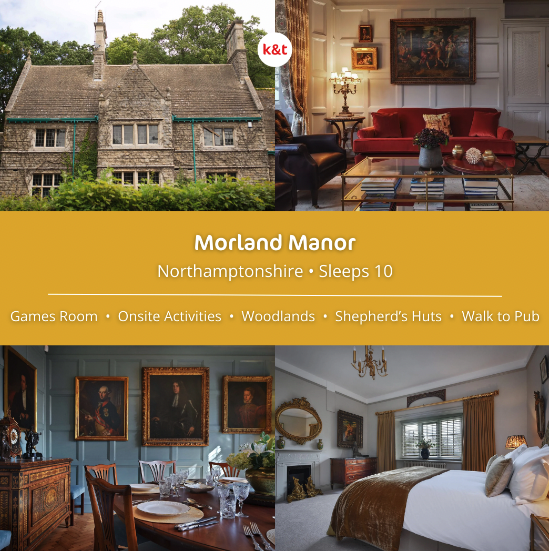New property for a 2024 #staycation-Morland Manor! This five-bedroom, sleeps 10, Northamptonshire gem is an Old Master itself, with flags, panelling, marbling, and space to chill as a group. Look: tinyurl.com/4jd25hyt #henparty #luxurytravel #dogswelcome #holidaylet #groups