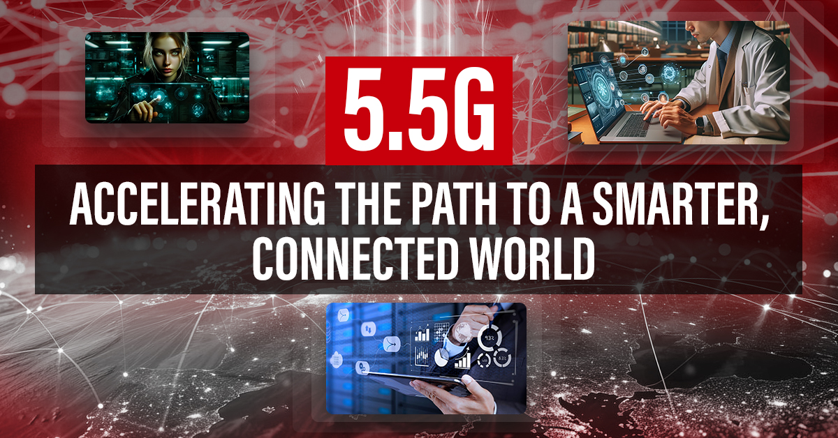 Unveiling 5.5G: The Next Frontier in Intelligent #Connectivity
by @Ronald_vanLoon |

Check out the full article: bit.ly/3TfP433

#HuaweiPartner @Huawei #MWC24 #AI #5G #Telecom #Telecommunication #AugmentedReality #VirtualReality #Wearables #Automation #Sustainability