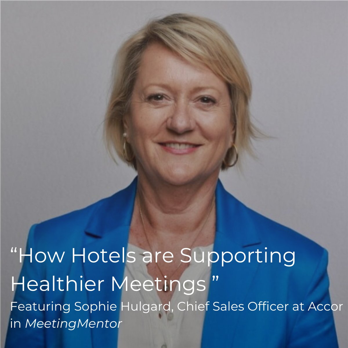 🗞️Read now in Meeting Mentor magazine: Sophie Hulgard, our Chief Sales Officer, highlights how corporate meetings are evolving to prioritize wellness. Accor is leading the charge, emphasizing well-being and sustainability in our hospitality practices. bit.ly/3INRAI4