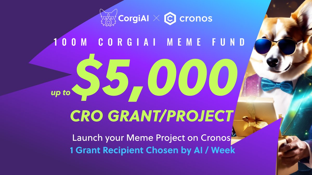 We believe the global transition to an AI and Meme economy, realizing the next generation of life-changing and wealth-building advancements, requires innovation and support across the whole ecosystem. We are proud to unveil CORGIAI MEME VISION FUND 🧵 #crofam