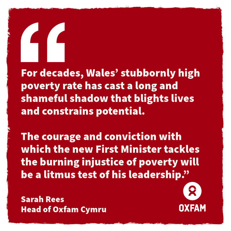 New stats out today show that more than 1 in 5 people in Wales live in poverty. Nearly half of people living in poverty are families with children. It's time for @vaughangething to develop and deliver an ambitious anti poverty strategy. Our reaction: bit.ly/4a6XYpF