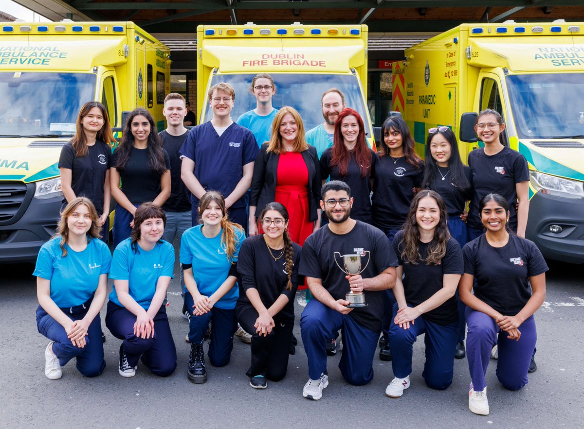 Congratulations to the Trinity Medical Student Team (Big Time Resus) for winning the All Ireland Student SimWars competition held in UCD earlier this month. @vickymeighan @ed_tuh