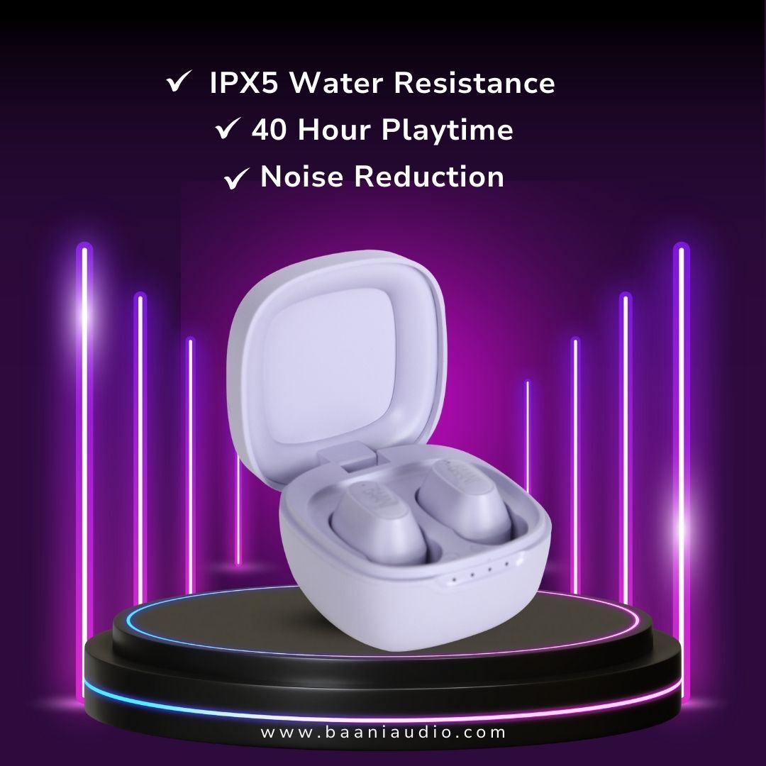 Baaniaudio's tweet photo. Say hello to the BT104 Purple Bluetooth Earbuds – where style meets functionality!

Click the link in our bio to shop now. 🚀

#wirelessneckband #bluetoothaudio #bluetoothearphones #earbuds #findyourrhythm #neckbandreview #earphonesindia #activelifestyle   #BaaniAudio https://t.co/DDutggxasz
