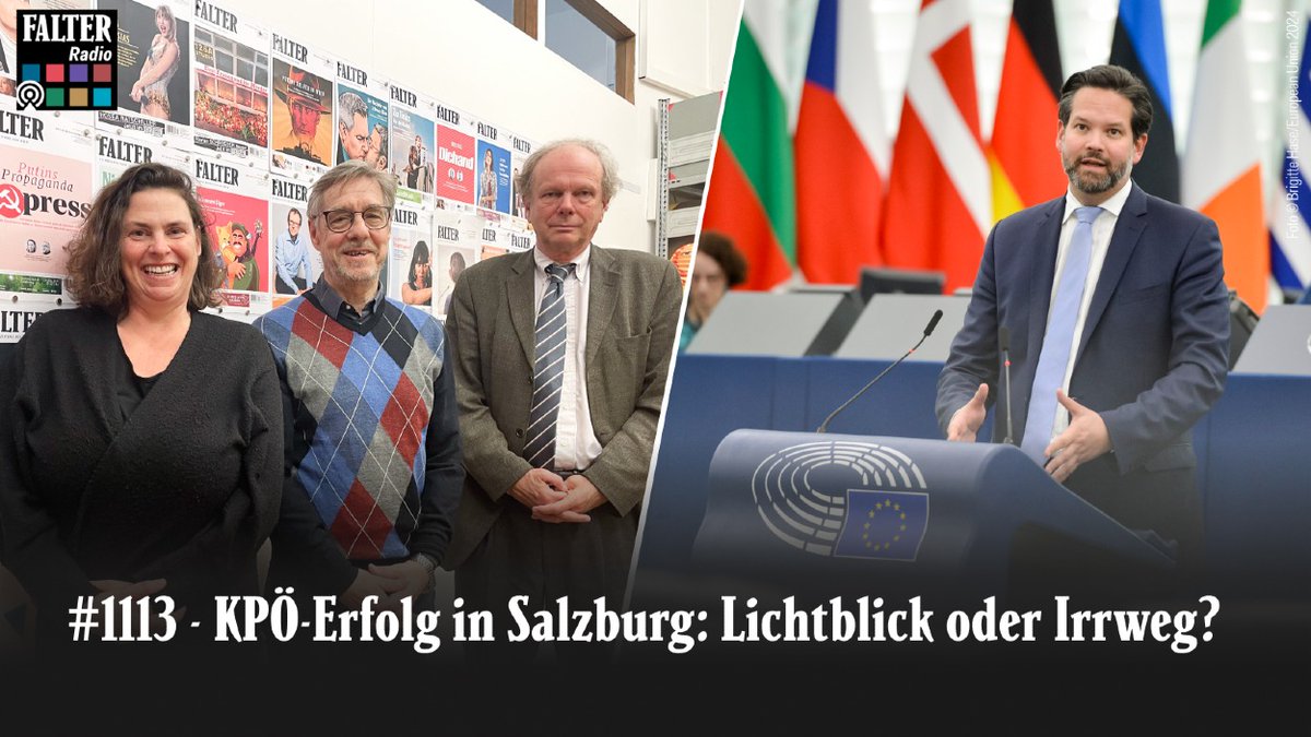 #Hörtipp KPÖ-Erfolg in Salzburg: Lichtblick oder Irrweg? @WalterBaierEL, linker Spitzenkandidat bei den Europawahlen, im Streitgespräch mit dem ÖVP-Europaabgeordneten @lukasmandl. Eine Kontroverse mit Input @NinaHoraczek (@falter_at) ↓ | (FT) falter.at/falter/radio/6…