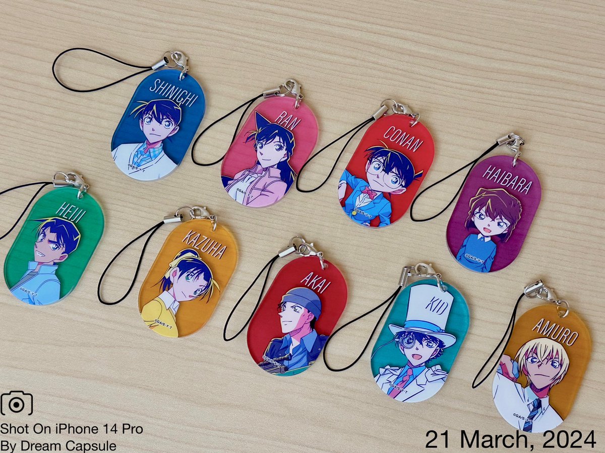 dreamcapsuleCEO's tweet photo. 🌟新入荷ガチャ商品プレゼントCP🌟

コナン達が透け感のあるストラップに！
「名探偵コナン アクリルストラップ シティポップver.」

フォロー&amp;RP(RT)していただいた方の中から抽選で2名様に全9種セットをプレゼント🎁
ドリカプへの入荷日とキャンペーン詳細は↓

#ドリームカプセル #ガチャ専門店 https://t.co/TIWUXWq9yX