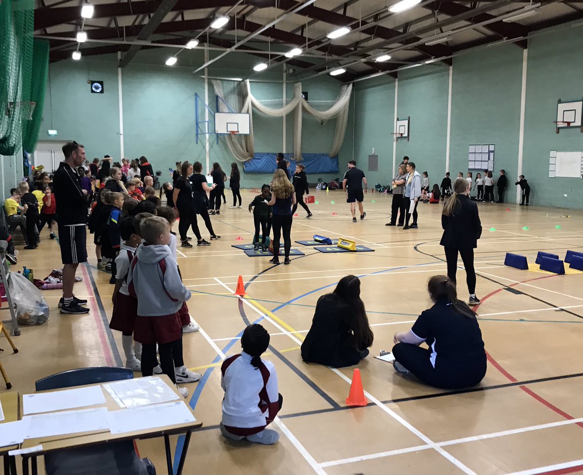 Great atmosphere with the nine schools taking part in this mornings Infant Agility session.