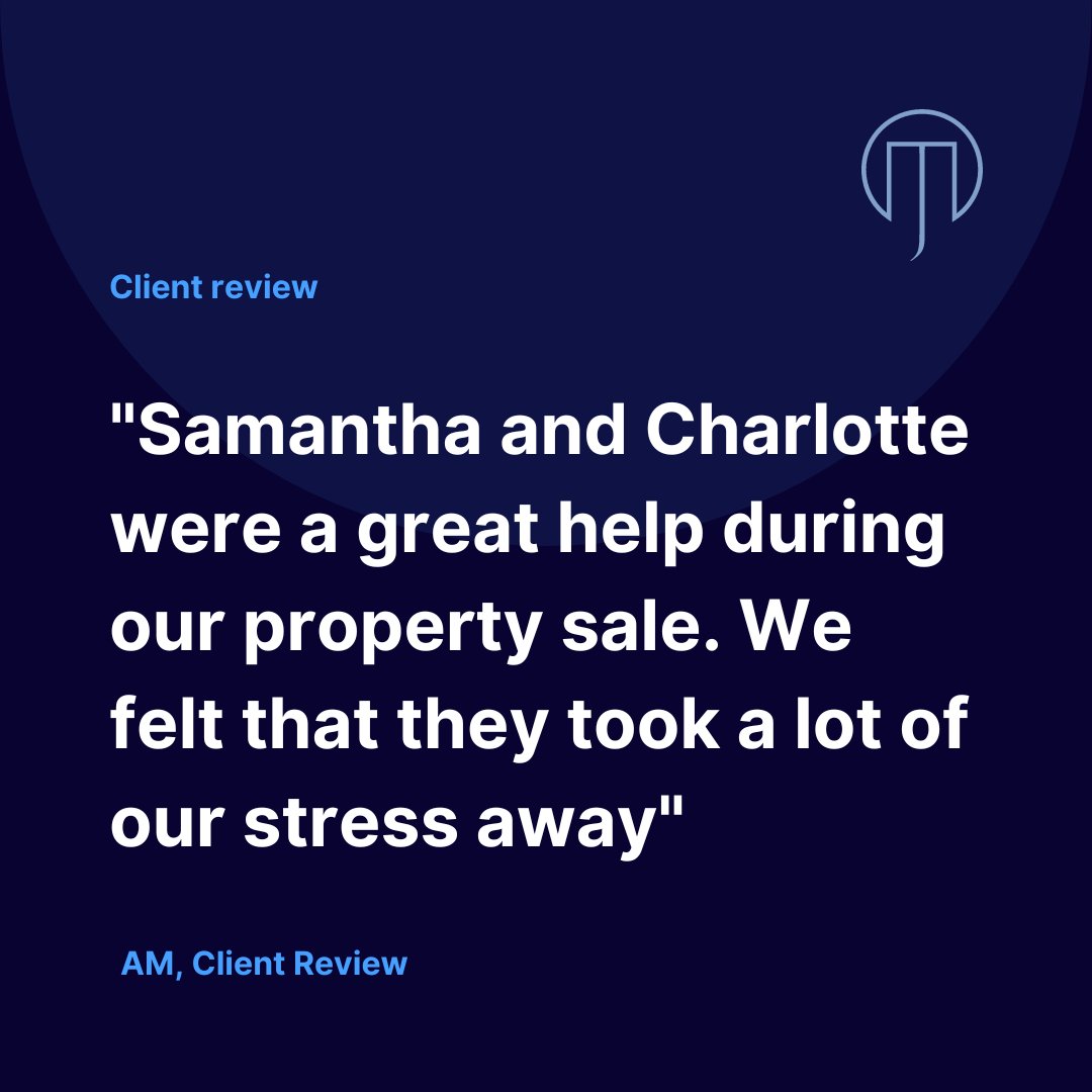🌟A great review for Samantha and. Charlotte who helped to take some of the stress away for one of our property clients. #solicitors #northwales #chester